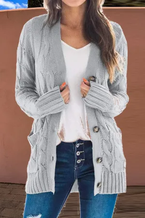 Casual Solid Patchwork Cardigan Collar Cardigans(6 Colors)