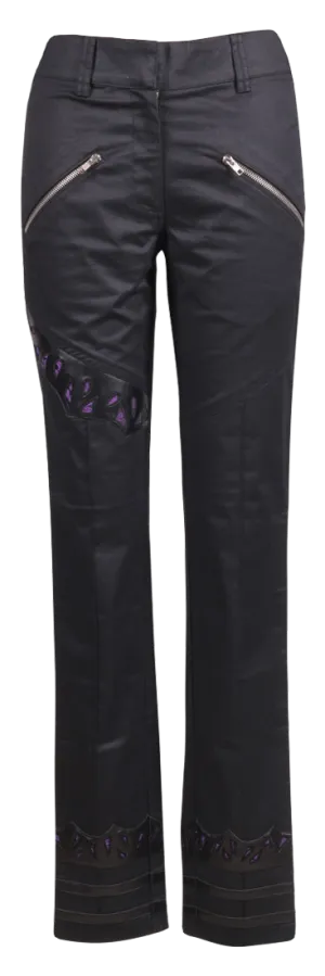 Loreto Black Gothic Straight Pants